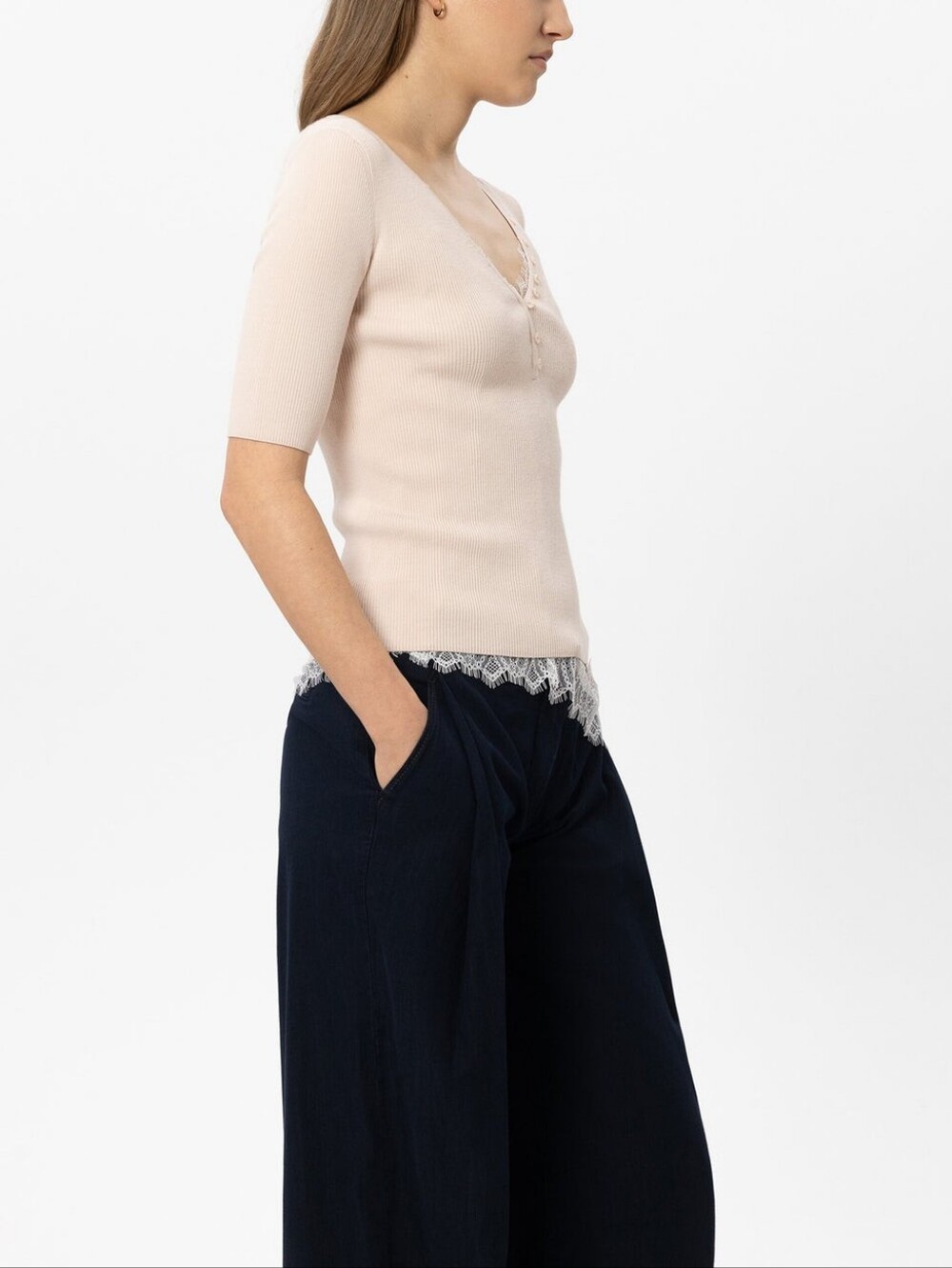 Luisa Cerano Feinstrick-Pullover Top - Picture 2 of 11